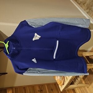 Mens Large Never Worn Adidas Washington Huskies 3/4 Pullover